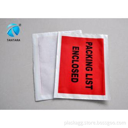 Logistic Shipping packing slip envelopes with custom papers